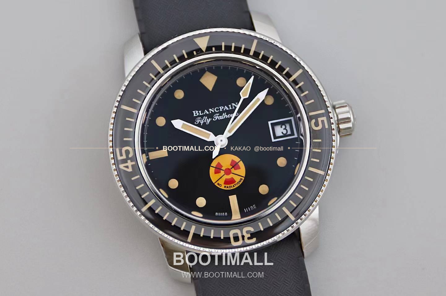 블랑팡 피프티 패덤즈 노 라디에이션 블랙다이얼 다이버 오토매틱 Blancpain Fifty Fathoms No Radiation Black Dial Diver Automatic 5008 40.3mm 2