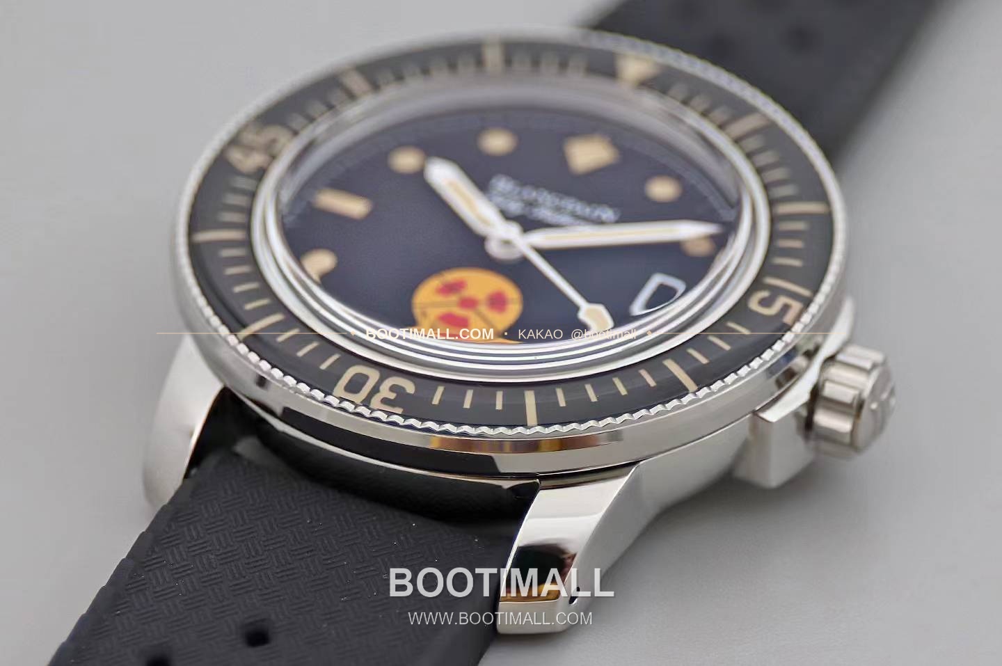 블랑팡 피프티 패덤즈 노 라디에이션 블랙다이얼 다이버 오토매틱 Blancpain Fifty Fathoms No Radiation Black Dial Diver Automatic 5008 40.3mm 3