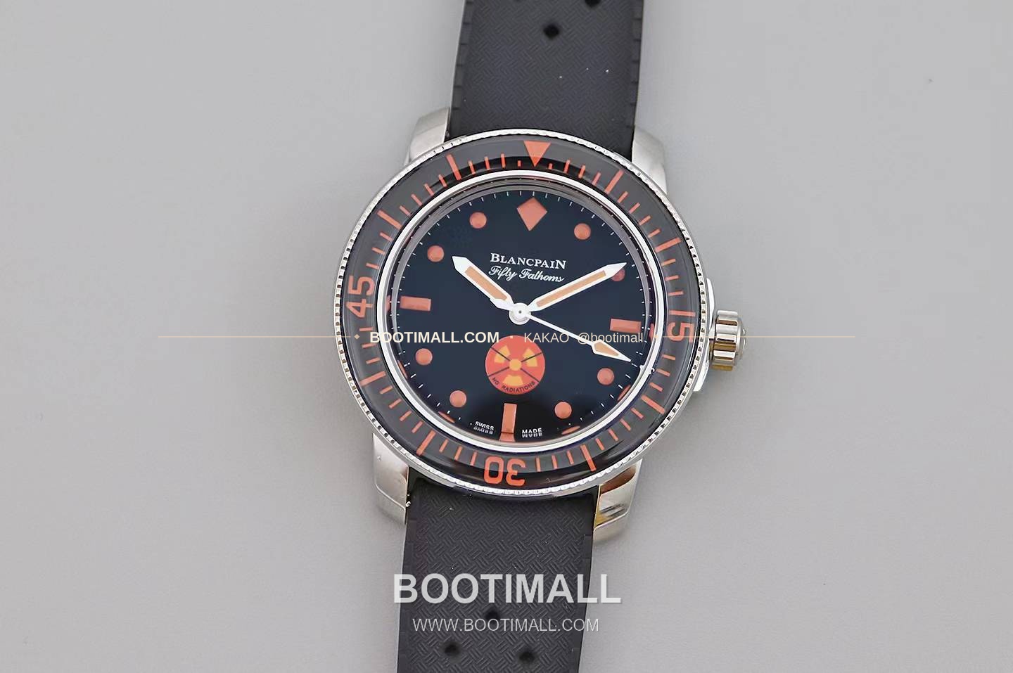 블랑팡 피프티 패덤즈 노 라디에이션 블랙다이얼 다이버 오토매틱 Blancpain Fifty Fathoms No Radiation Black Dial Diver Automatic 5008 40.3mm 1