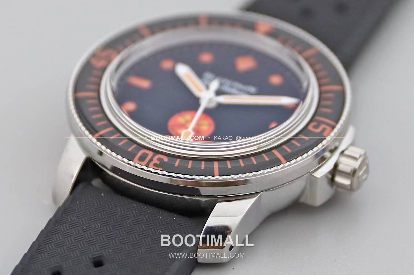 블랑팡 피프티 패덤즈 노 라디에이션 블랙다이얼 다이버 오토매틱 Blancpain Fifty Fathoms No Radiation Black Dial Diver Automatic 5008 40.3mm 3