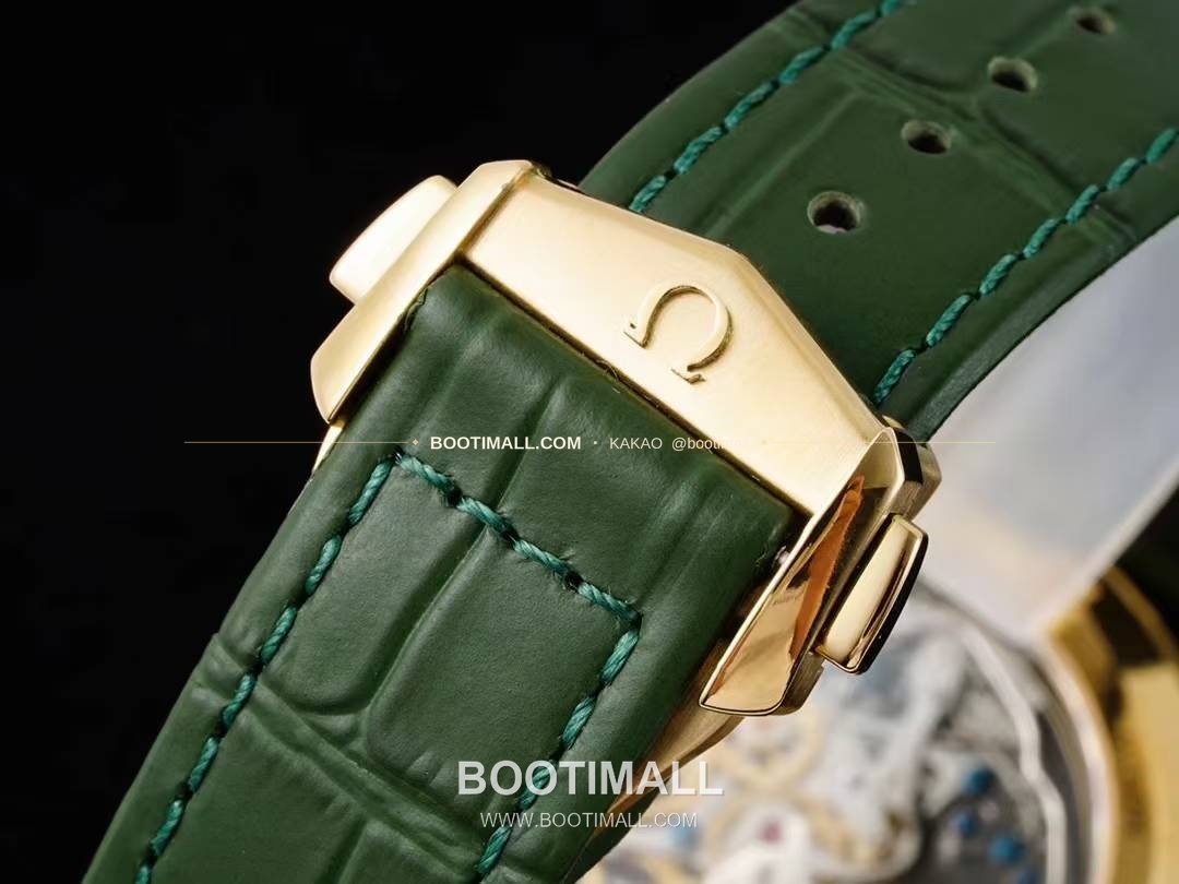오메가 스피드마스터 문워치 그린 골드 크로노그래프 오토매틱 Omega Speedmaster Moonwatch Green Gold Chronograph Automatic 42mm 9