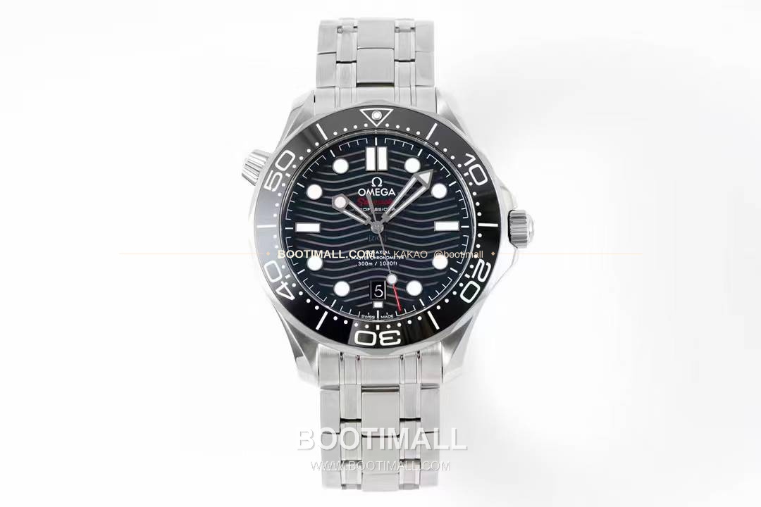오메가 씨마스터 다이버 300M 블랙 세라믹 웨이브 다이얼 오토매틱 Omega Seamaster Diver 300M Black Ceramic Wave Dial Automatic 42mm 1