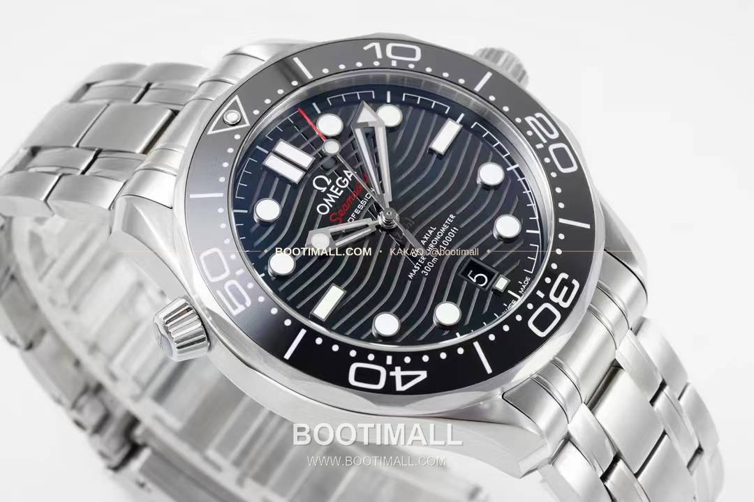오메가 씨마스터 다이버 300M 블랙 세라믹 웨이브 다이얼 오토매틱 Omega Seamaster Diver 300M Black Ceramic Wave Dial Automatic 42mm 4