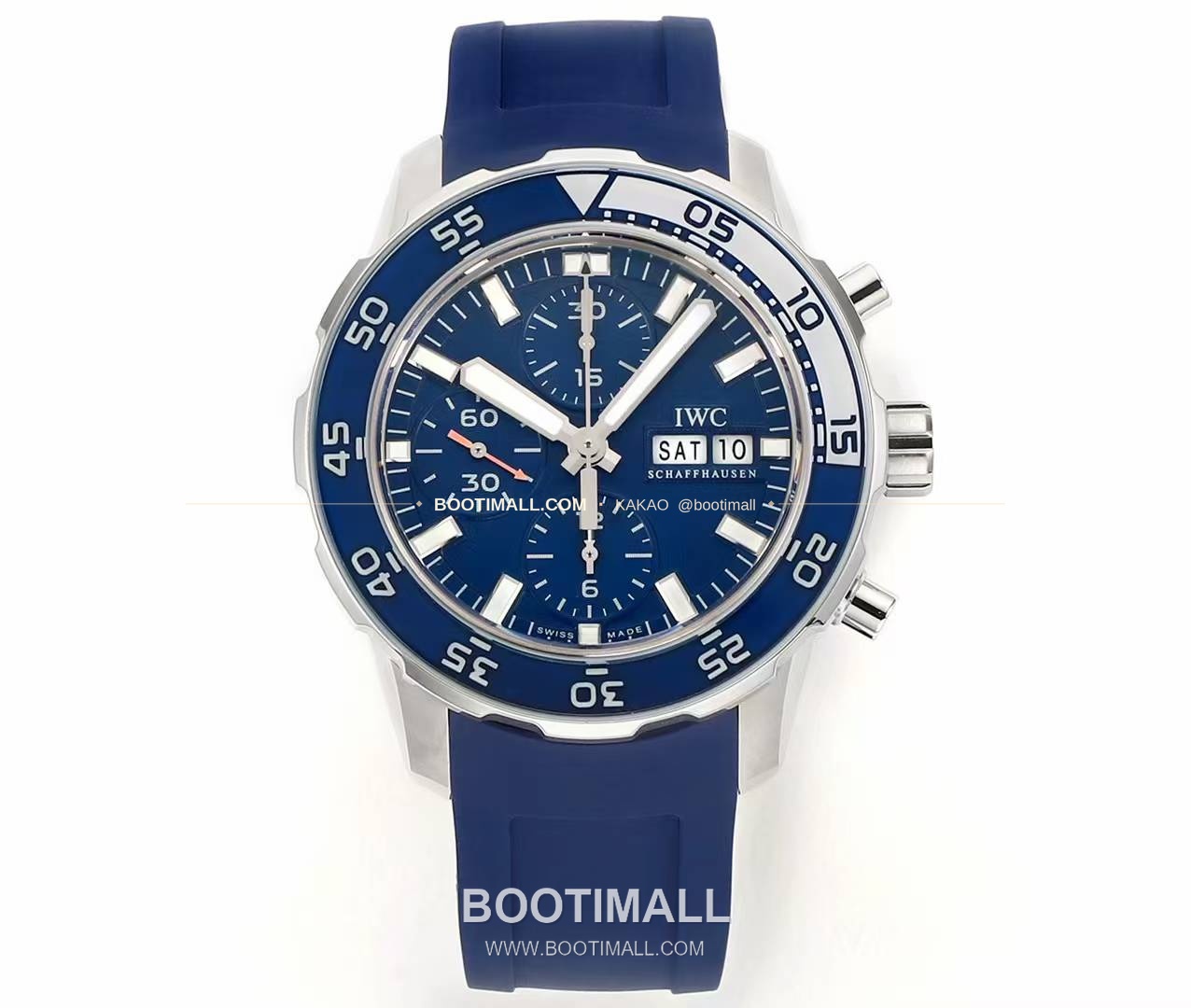 IWC 아쿠아타이머 크로노그래프 루미너스 베젤 블랙다이얼 오토매틱 IWC Aquatimer Chronograph Luminous Bezel Black Dial Automatic 44mm 1