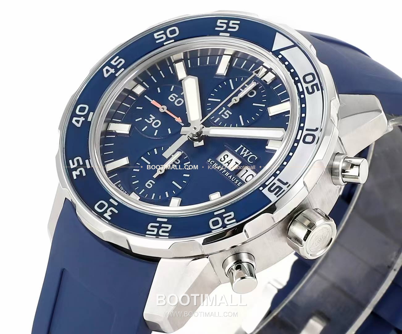 IWC 아쿠아타이머 크로노그래프 루미너스 베젤 블랙다이얼 오토매틱 IWC Aquatimer Chronograph Luminous Bezel Black Dial Automatic 44mm 4