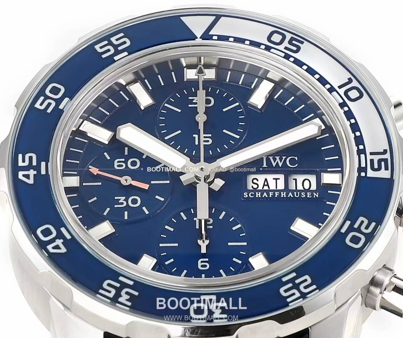 IWC 아쿠아타이머 크로노그래프 루미너스 베젤 블랙다이얼 오토매틱 IWC Aquatimer Chronograph Luminous Bezel Black Dial Automatic 44mm 5