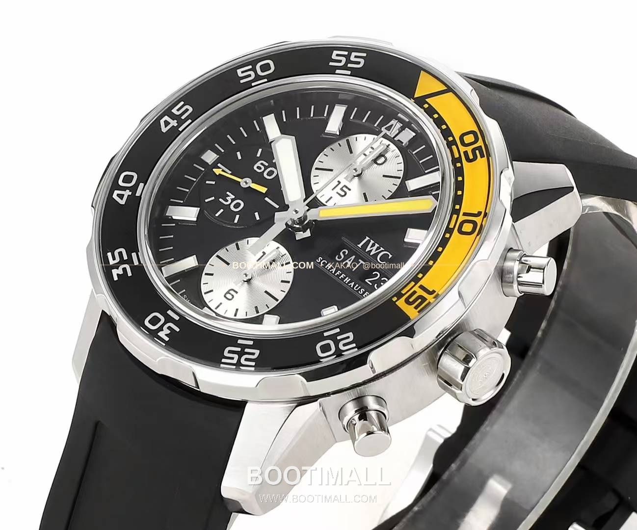 IWC 아쿠아타이머 크로노그래프 루미너스 베젤 블랙다이얼 오토매틱 IWC Aquatimer Chronograph Luminous Bezel Black Dial Automatic 44mm 3