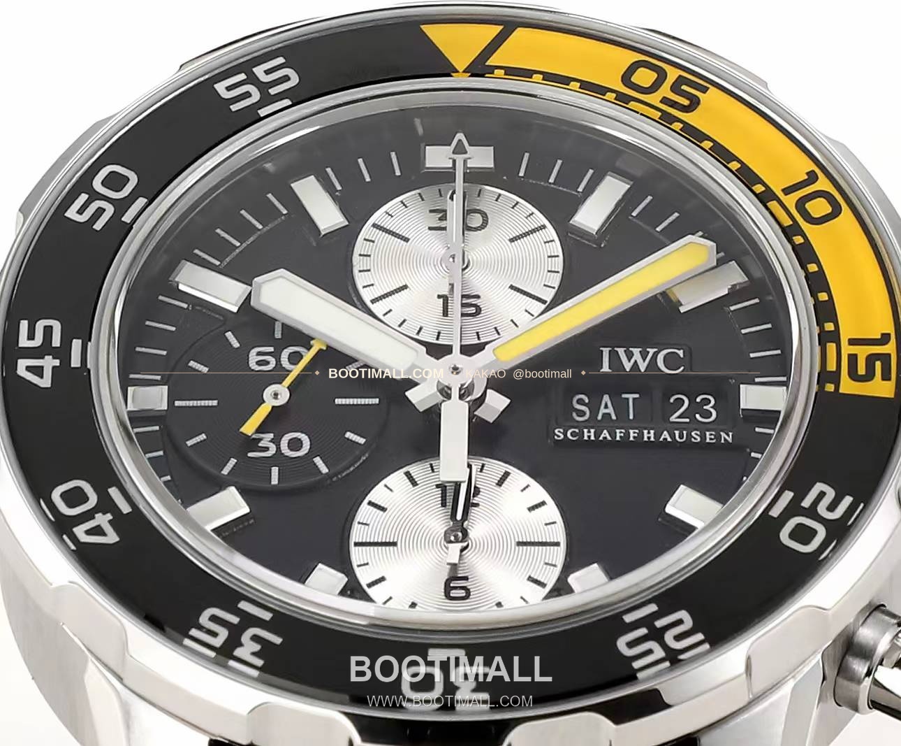 IWC 아쿠아타이머 크로노그래프 루미너스 베젤 블랙다이얼 오토매틱 IWC Aquatimer Chronograph Luminous Bezel Black Dial Automatic 44mm 6