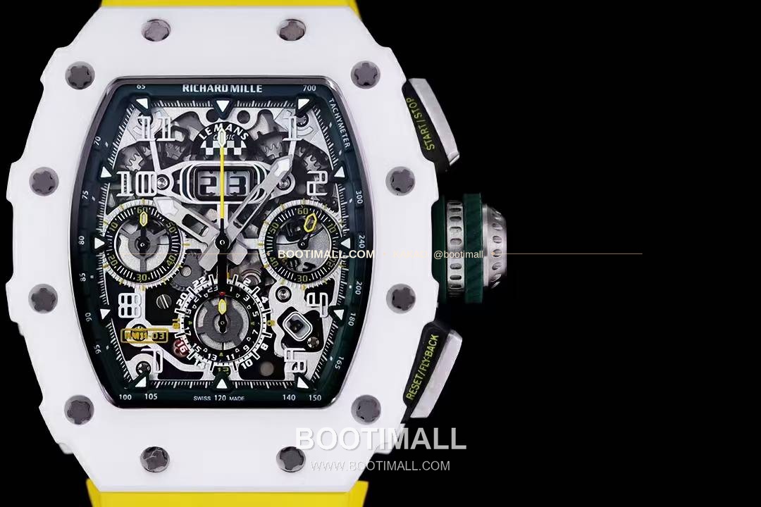 리차드밀 RM11-FM 플라이백 크로노그래프 카본 세라믹 스켈레톤 오토매틱 Richard Mille RM11-FM Flyback Chronograph Carbon Ceramic Skeleton Automatic 50mm 2