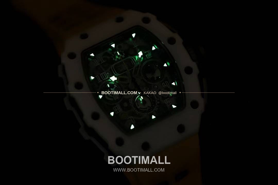 리차드밀 RM11-FM 플라이백 크로노그래프 카본 세라믹 스켈레톤 오토매틱 Richard Mille RM11-FM Flyback Chronograph Carbon Ceramic Skeleton Automatic 50mm 9