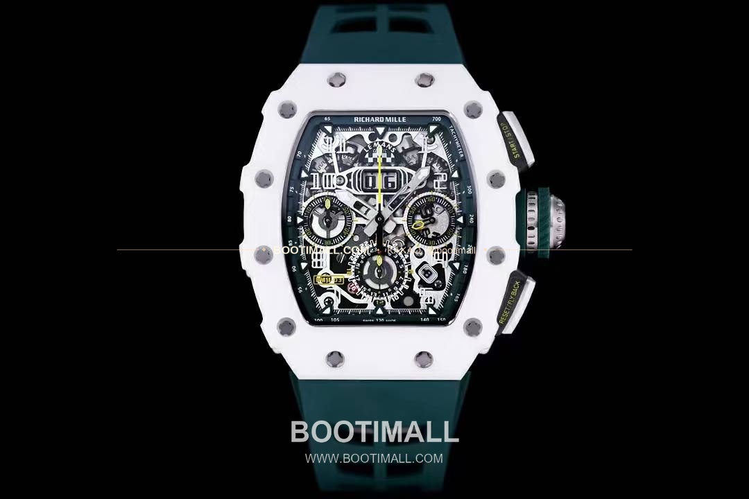 리차드밀 RM11-FM 플라이백 크로노그래프 카본 세라믹 스켈레톤 오토매틱 Richard Mille RM11-FM Flyback Chronograph Carbon Ceramic Skeleton Automatic 50mm 1