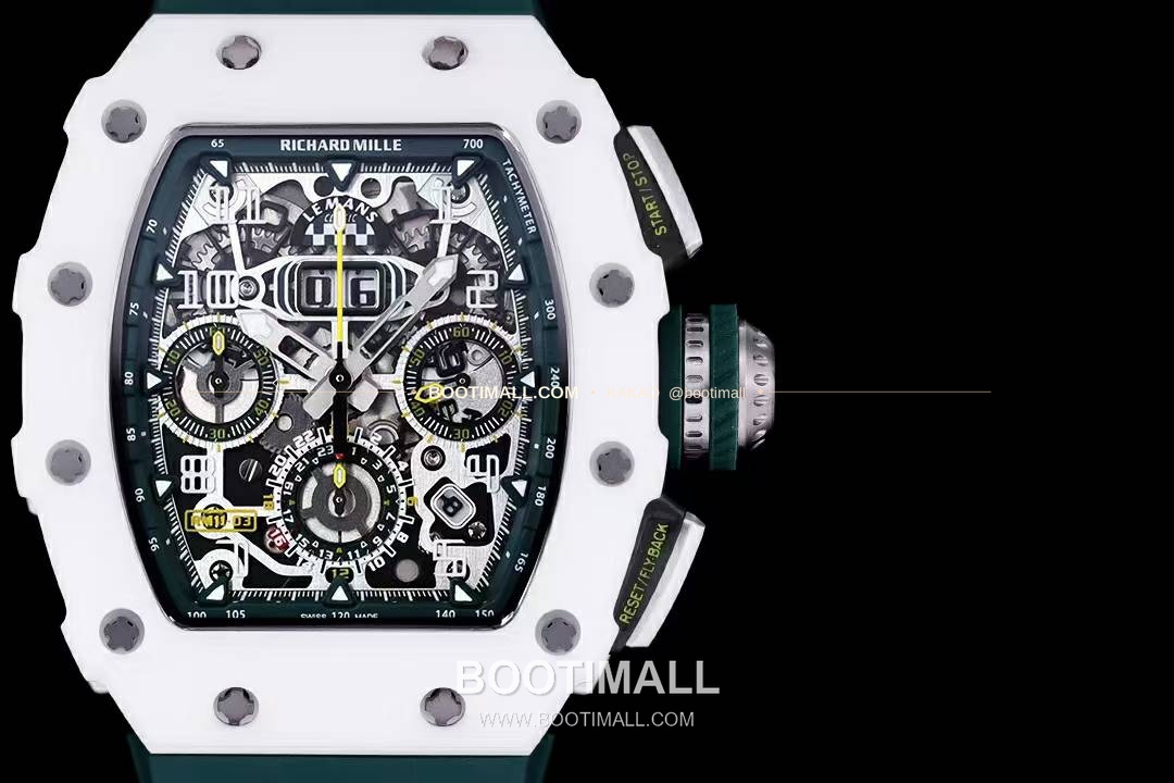리차드밀 RM11-FM 플라이백 크로노그래프 카본 세라믹 스켈레톤 오토매틱 Richard Mille RM11-FM Flyback Chronograph Carbon Ceramic Skeleton Automatic 50mm 2