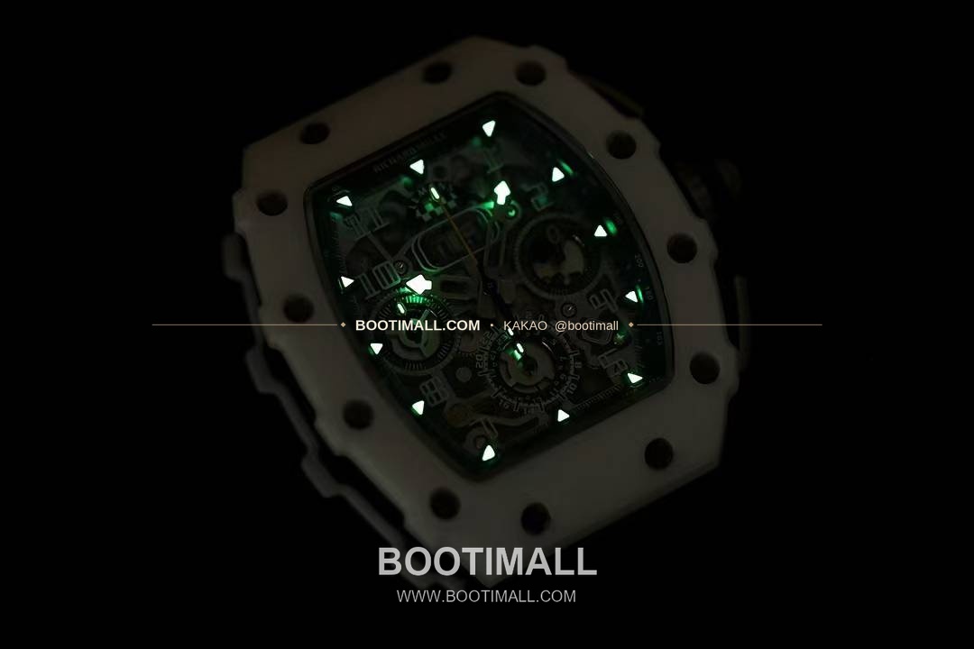 리차드밀 RM11-FM 플라이백 크로노그래프 카본 세라믹 스켈레톤 오토매틱 Richard Mille RM11-FM Flyback Chronograph Carbon Ceramic Skeleton Automatic 50mm 9