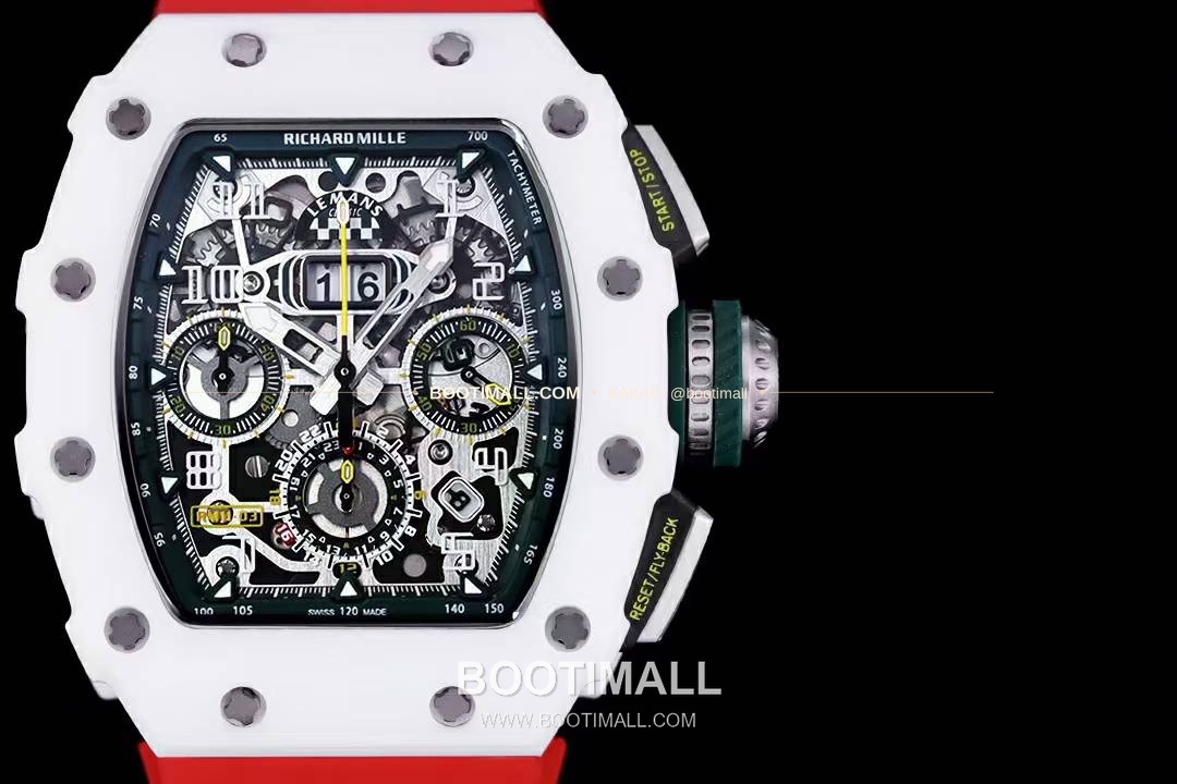 리차드밀 RM11-FM 플라이백 크로노그래프 카본 세라믹 스켈레톤 오토매틱 Richard Mille RM11-FM Flyback Chronograph Carbon Ceramic Skeleton Automatic 50mm 2