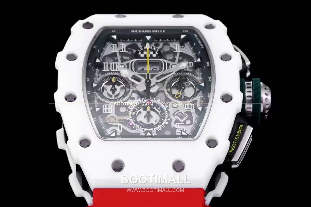 리차드밀 RM11-FM 플라이백 크로노그래프 카본 세라믹 스켈레톤 오토매틱 Richard Mille RM11-FM Flyback Chronograph Carbon Ceramic Skeleton Automatic 50mm 3