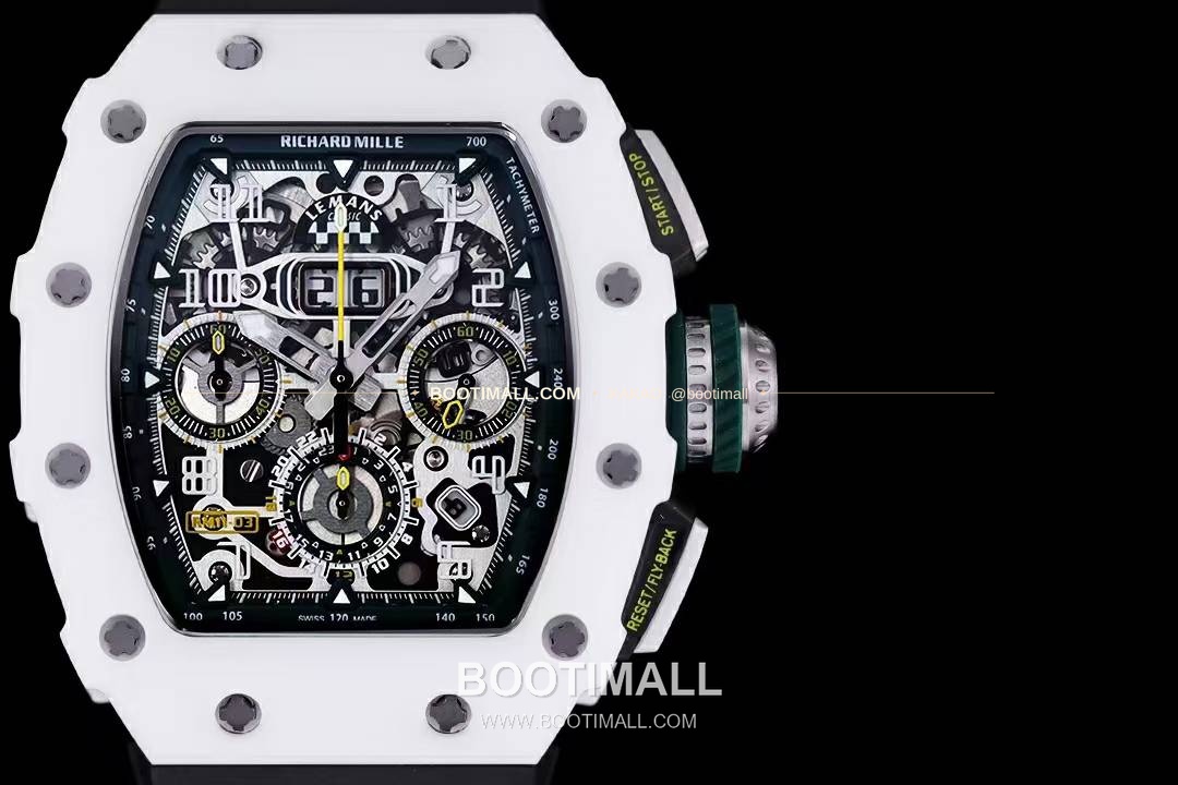 리차드밀 RM11-FM 플라이백 크로노그래프 카본 세라믹 스켈레톤 오토매틱 Richard Mille RM11-FM Flyback Chronograph Carbon Ceramic Skeleton Automatic 50mm 2