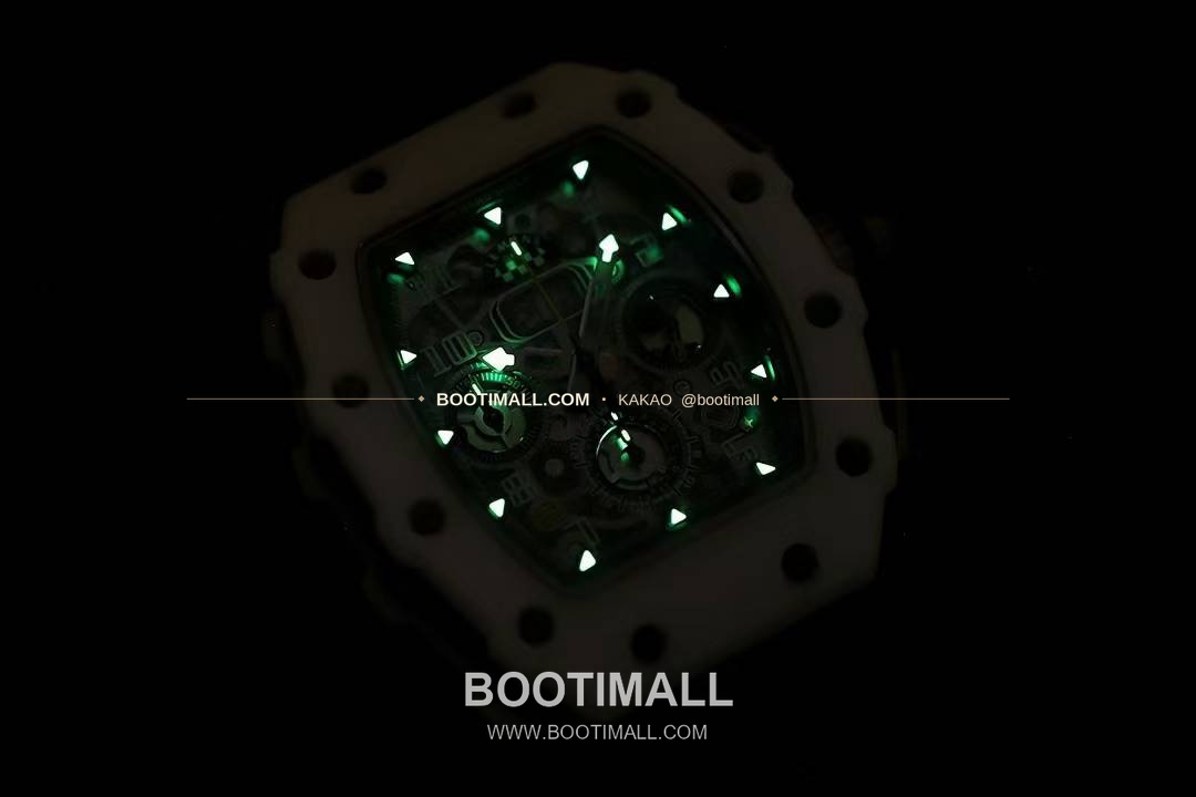 리차드밀 RM11-FM 플라이백 크로노그래프 카본 세라믹 스켈레톤 오토매틱 Richard Mille RM11-FM Flyback Chronograph Carbon Ceramic Skeleton Automatic 50mm 9