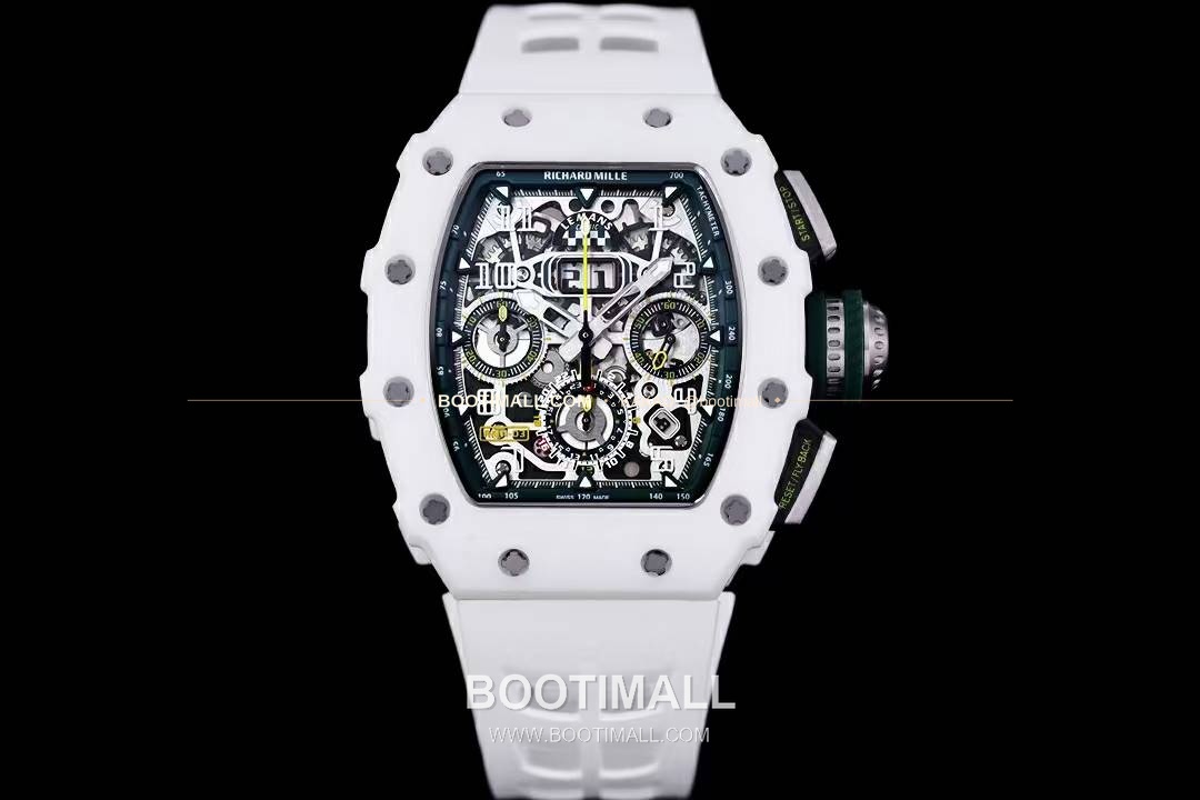리차드밀 RM11-FM 플라이백 크로노그래프 카본 세라믹 스켈레톤 오토매틱 Richard Mille RM11-FM Flyback Chronograph Carbon Ceramic Skeleton Automatic 50mm 1