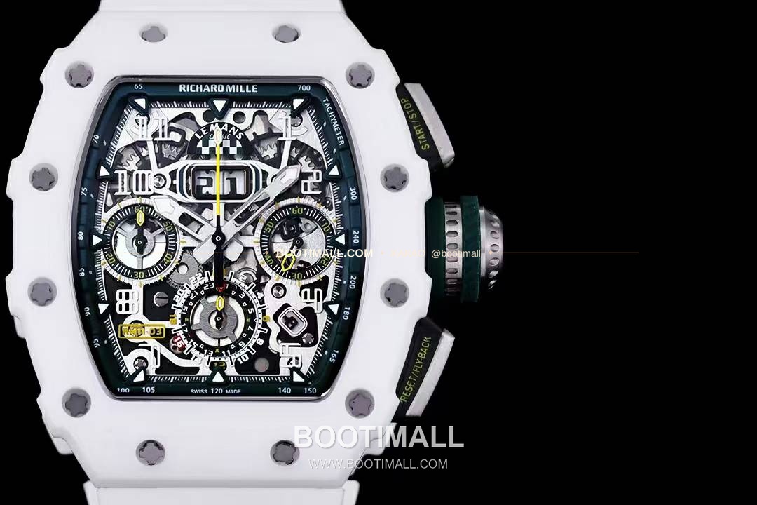 리차드밀 RM11-FM 플라이백 크로노그래프 카본 세라믹 스켈레톤 오토매틱 Richard Mille RM11-FM Flyback Chronograph Carbon Ceramic Skeleton Automatic 50mm 2