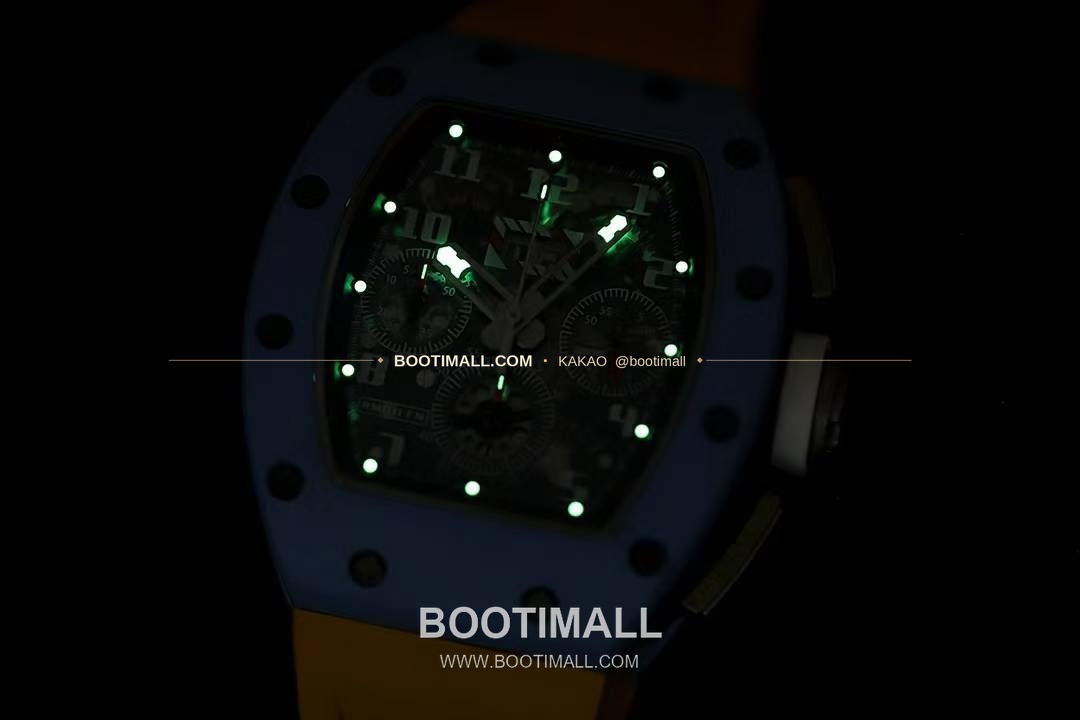 리차드밀 RM11-FM 플라이백 크로노그래프 카본 세라믹 스켈레톤 오토매틱 Richard Mille RM11-FM Flyback Chronograph Carbon Ceramic Skeleton Automatic 50mm 9