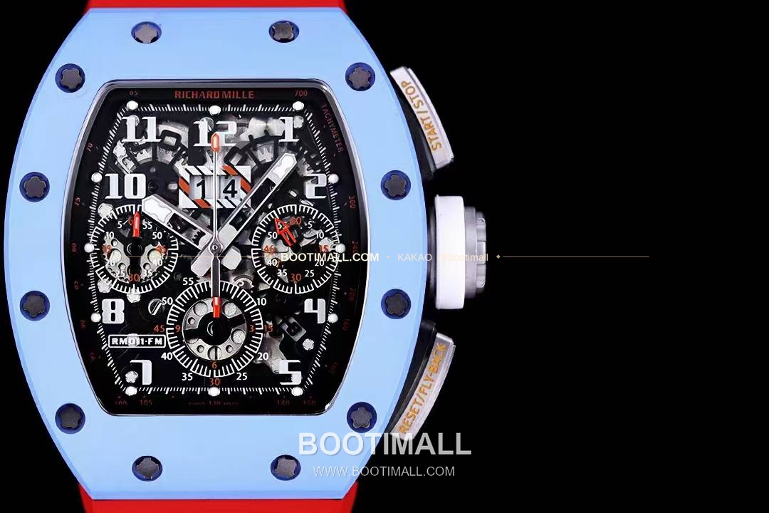 리차드밀 RM11-FM 플라이백 크로노그래프 카본 세라믹 스켈레톤 오토매틱 Richard Mille RM11-FM Flyback Chronograph Carbon Ceramic Skeleton Automatic 50mm 2