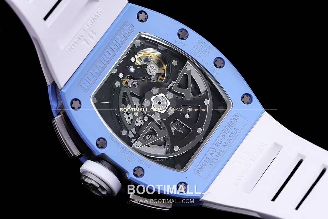 리차드밀 RM11-FM 플라이백 크로노그래프 카본 세라믹 스켈레톤 오토매틱 Richard Mille RM11-FM Flyback Chronograph Carbon Ceramic Skeleton Automatic 50mm 7