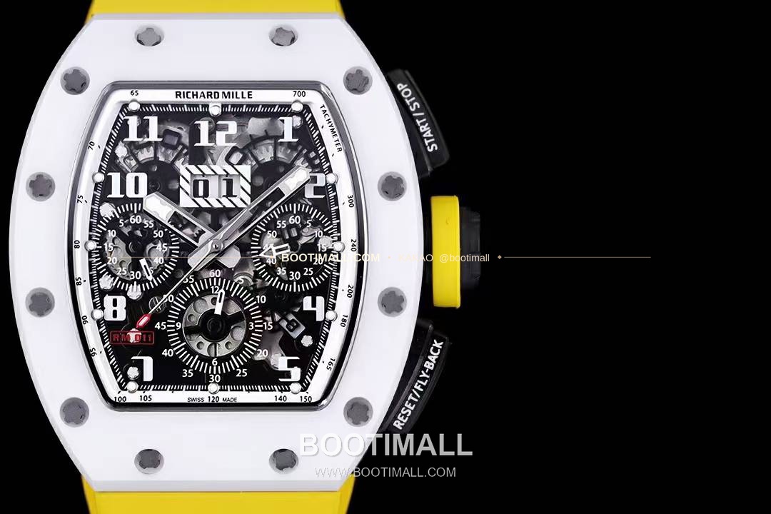 리차드밀 RM11-FM 플라이백 크로노그래프 카본 세라믹 스켈레톤 오토매틱 Richard Mille RM11-FM Flyback Chronograph Carbon Ceramic Skeleton Automatic 50mm 2