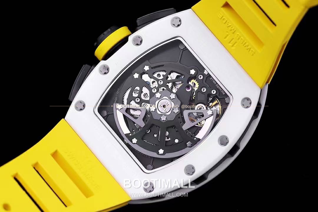 리차드밀 RM11-FM 플라이백 크로노그래프 카본 세라믹 스켈레톤 오토매틱 Richard Mille RM11-FM Flyback Chronograph Carbon Ceramic Skeleton Automatic 50mm 7