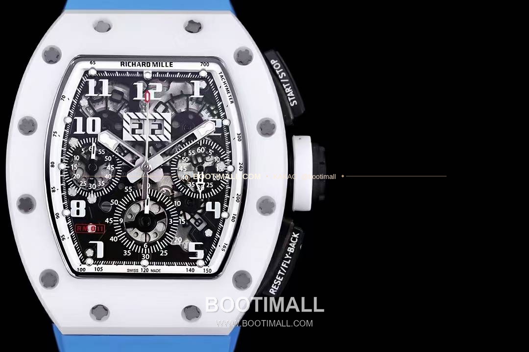 리차드밀 RM11-FM 플라이백 크로노그래프 카본 세라믹 스켈레톤 오토매틱 Richard Mille RM11-FM Flyback Chronograph Carbon Ceramic Skeleton Automatic 50mm 2