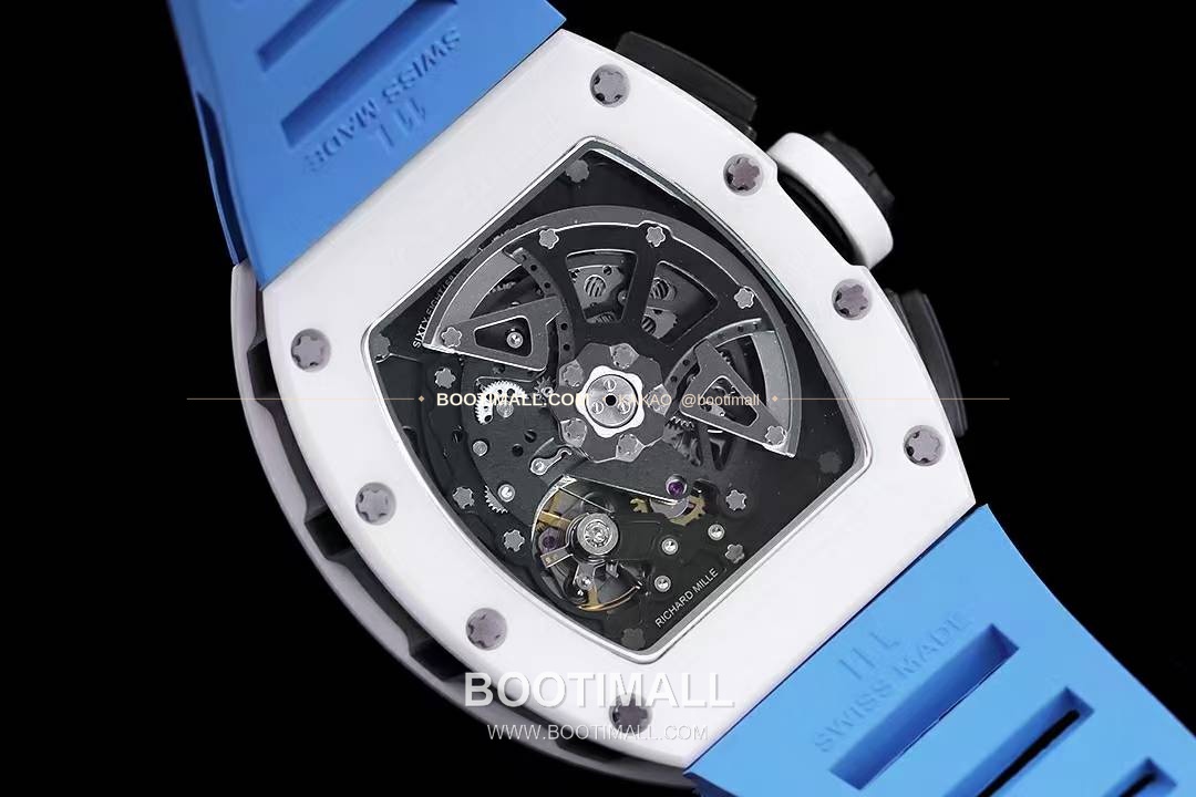 리차드밀 RM11-FM 플라이백 크로노그래프 카본 세라믹 스켈레톤 오토매틱 Richard Mille RM11-FM Flyback Chronograph Carbon Ceramic Skeleton Automatic 50mm 7