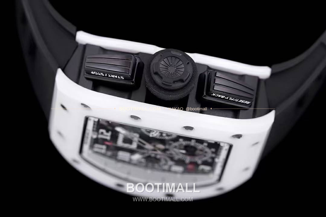 리차드밀 RM11-FM 플라이백 크로노그래프 카본 세라믹 스켈레톤 오토매틱 Richard Mille RM11-FM Flyback Chronograph Carbon Ceramic Skeleton Automatic 50mm 5
