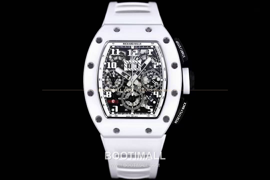리차드밀 RM11-FM 플라이백 크로노그래프 카본 세라믹 스켈레톤 오토매틱 Richard Mille RM11-FM Flyback Chronograph Carbon Ceramic Skeleton Automatic 50mm 1