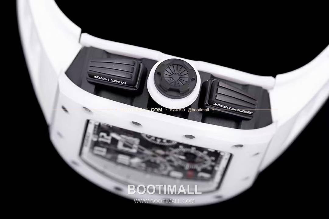 리차드밀 RM11-FM 플라이백 크로노그래프 카본 세라믹 스켈레톤 오토매틱 Richard Mille RM11-FM Flyback Chronograph Carbon Ceramic Skeleton Automatic 50mm 5