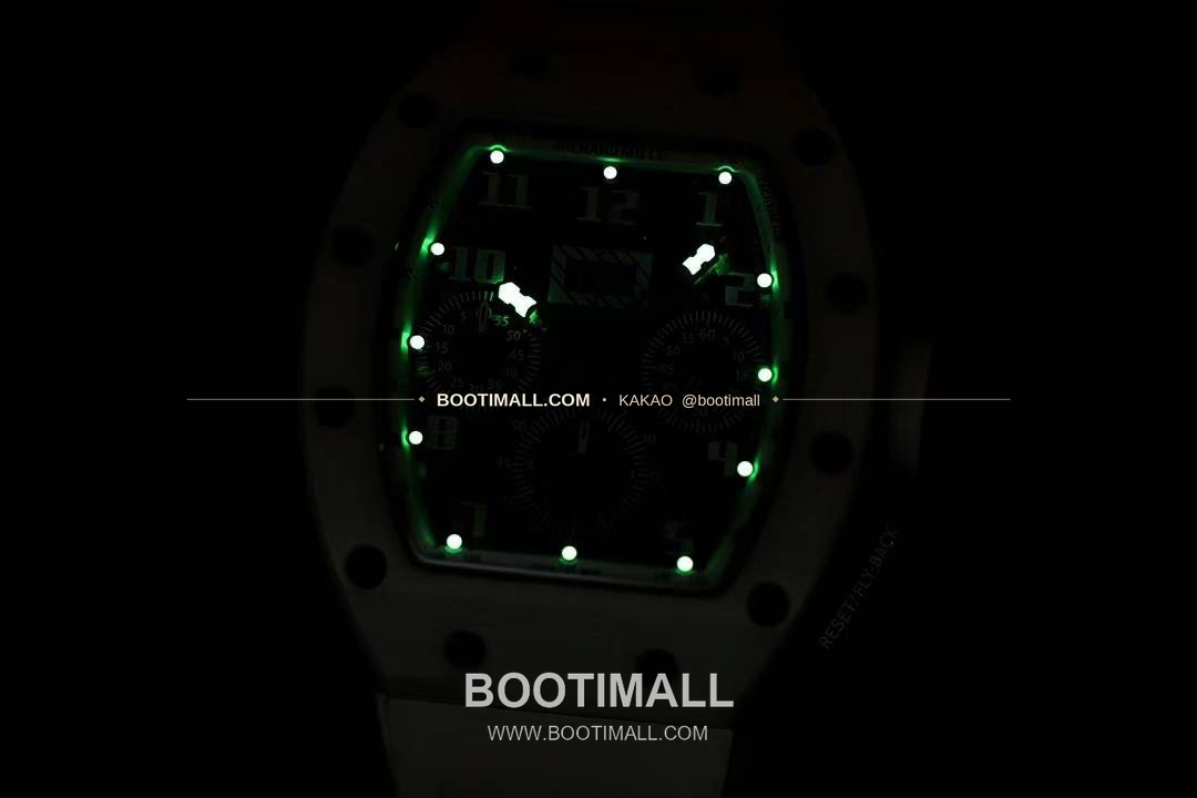 리차드밀 RM11-FM 플라이백 크로노그래프 카본 세라믹 스켈레톤 오토매틱 Richard Mille RM11-FM Flyback Chronograph Carbon Ceramic Skeleton Automatic 50mm 9