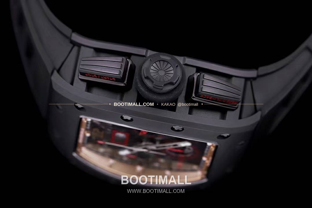 리차드밀 RM11-FM 플라이백 크로노그래프 카본 세라믹 스켈레톤 오토매틱 Richard Mille RM11-FM Flyback Chronograph Carbon Ceramic Skeleton Automatic 50mm 5