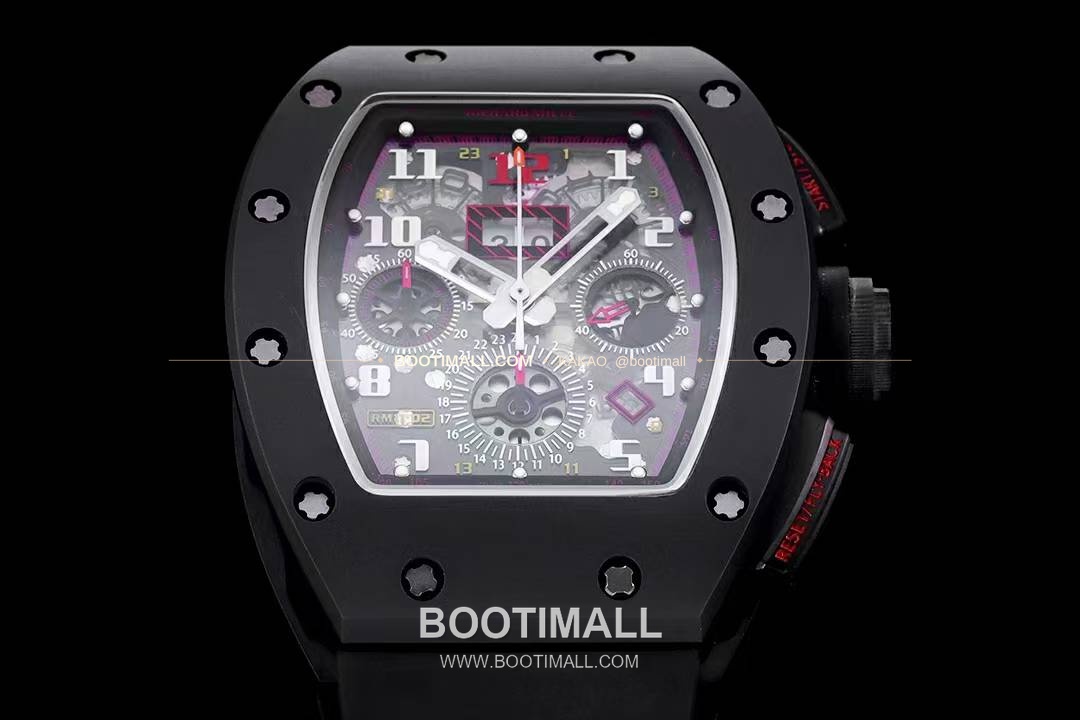 리차드밀 RM11-FM 플라이백 크로노그래프 카본 세라믹 스켈레톤 오토매틱 Richard Mille RM11-FM Flyback Chronograph Carbon Ceramic Skeleton Automatic 50mm 3