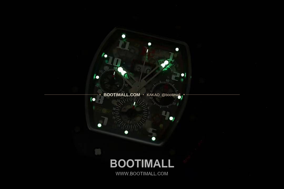 리차드밀 RM11-FM 플라이백 크로노그래프 카본 세라믹 스켈레톤 오토매틱 Richard Mille RM11-FM Flyback Chronograph Carbon Ceramic Skeleton Automatic 50mm 9