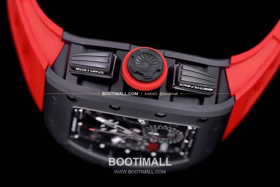 리차드밀 RM11-FM 플라이백 크로노그래프 카본 세라믹 스켈레톤 오토매틱 Richard Mille RM11-FM Flyback Chronograph Carbon Ceramic Skeleton Automatic 50mm 5