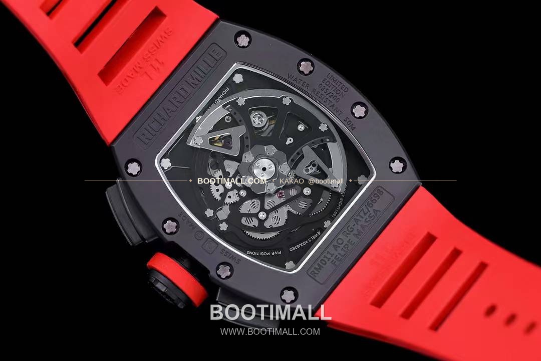 리차드밀 RM11-FM 플라이백 크로노그래프 카본 세라믹 스켈레톤 오토매틱 Richard Mille RM11-FM Flyback Chronograph Carbon Ceramic Skeleton Automatic 50mm 7