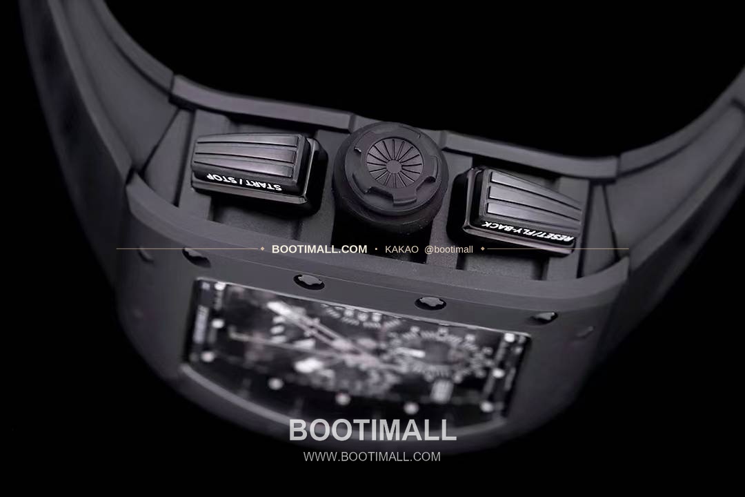 리차드밀 RM11-FM 플라이백 크로노그래프 카본 세라믹 스켈레톤 오토매틱 Richard Mille RM11-FM Flyback Chronograph Carbon Ceramic Skeleton Automatic 50mm 5