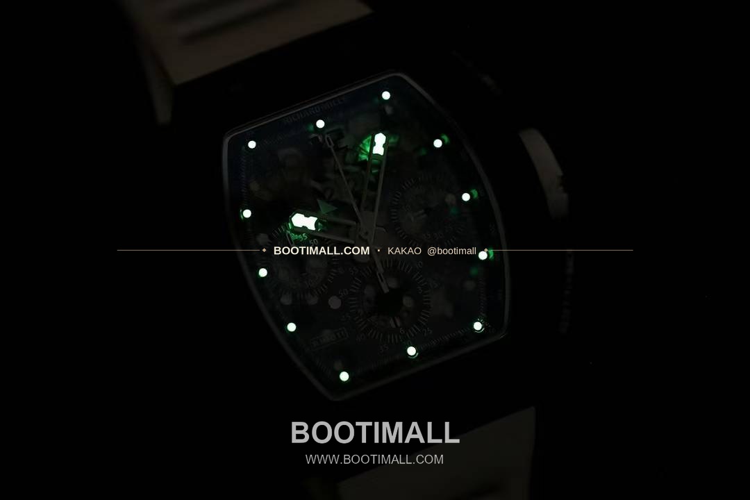 리차드밀 RM11-FM 플라이백 크로노그래프 카본 세라믹 스켈레톤 오토매틱 Richard Mille RM11-FM Flyback Chronograph Carbon Ceramic Skeleton Automatic 50mm 9