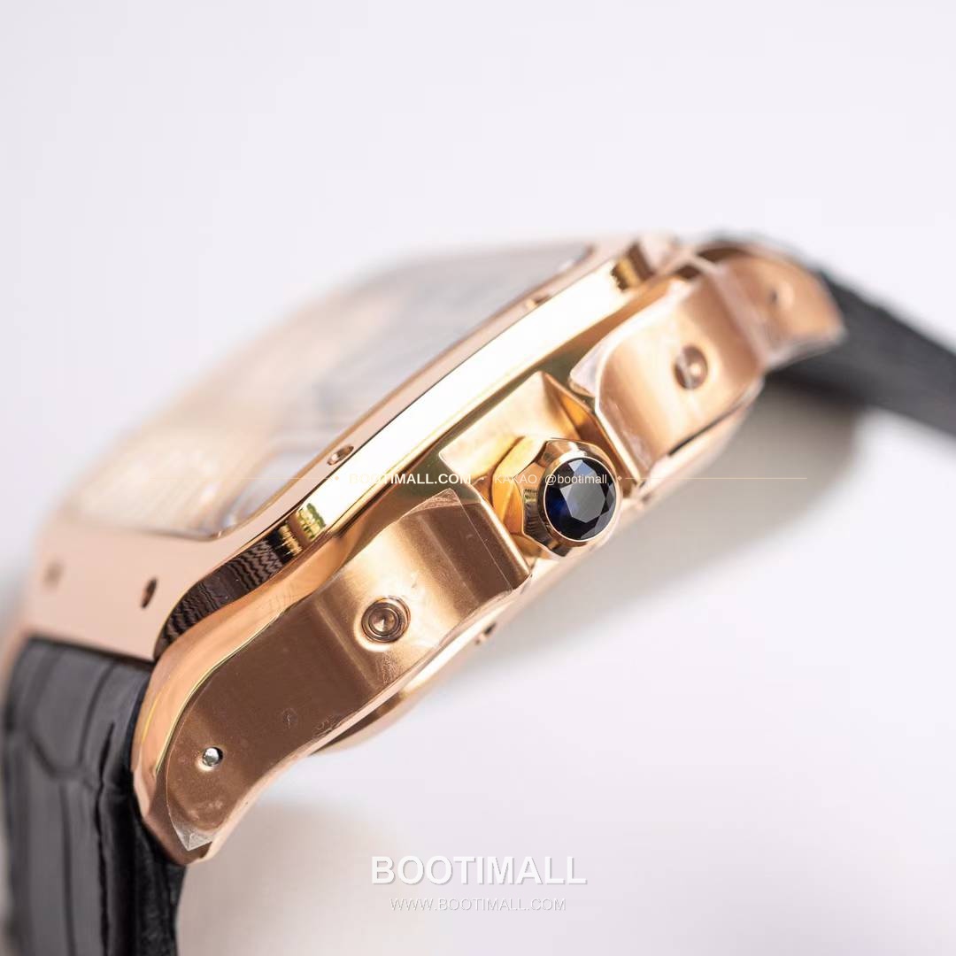 까르띠에 산토스 드 까르띠에 크로노그래프 블랙다이얼 오토매틱 Cartier Santos de Cartier Chronograph Black Dial Automatic WSSA0017 43x51mm 7