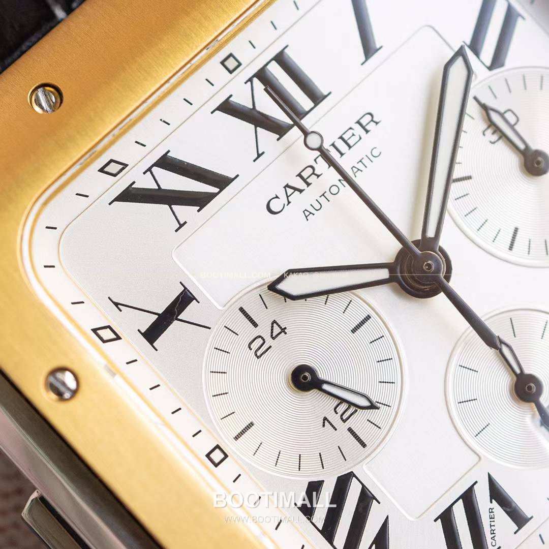 까르띠에 산토스 드 까르띠에 크로노그래프 블랙다이얼 오토매틱 Cartier Santos de Cartier Chronograph Black Dial Automatic WSSA0017 43x51mm 5