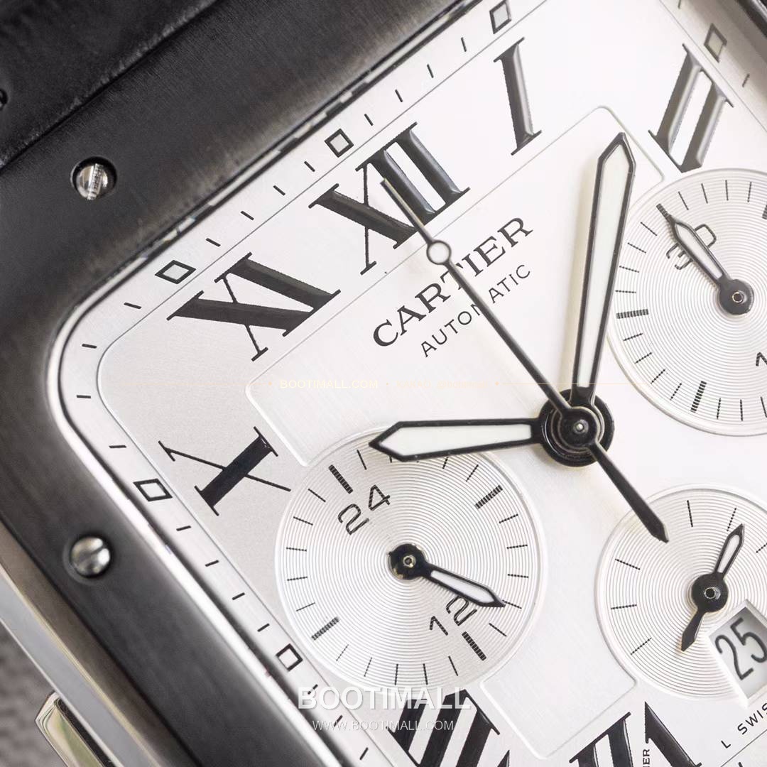 까르띠에 산토스 드 까르띠에 크로노그래프 블랙다이얼 오토매틱 Cartier Santos de Cartier Chronograph Black Dial Automatic WSSA0017 43x51mm 5