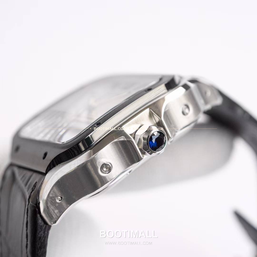 까르띠에 산토스 드 까르띠에 크로노그래프 블랙다이얼 오토매틱 Cartier Santos de Cartier Chronograph Black Dial Automatic WSSA0017 43x51mm 7