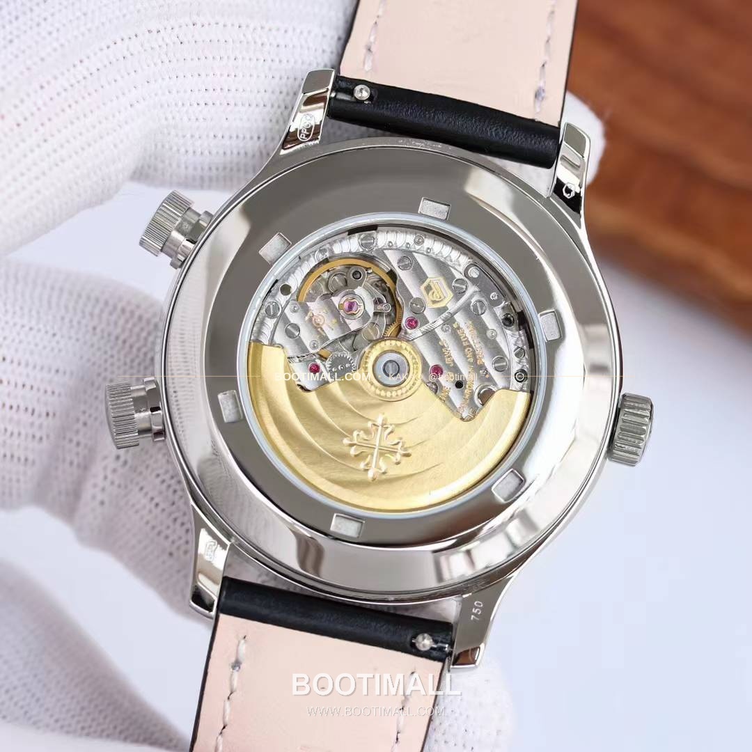 파텍필립 칼라트라바 파일럿 트래블타임 듀얼타임 블루다이얼 오토매틱 Patek Philippe Calatrava Pilot Travel Time Dual Time Blue Dial Automatic Ref.5524 42mm 8