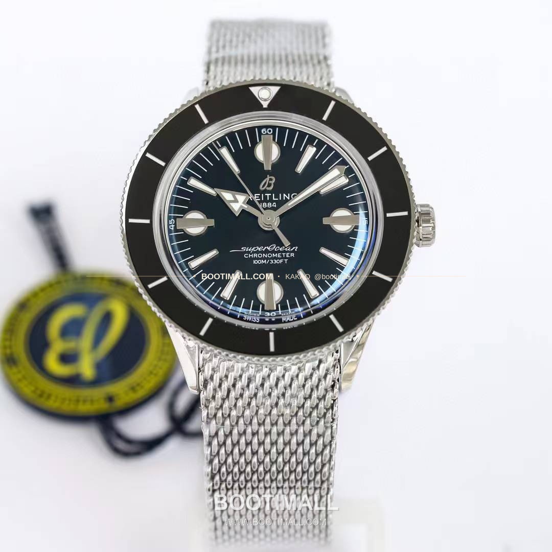 브라이틀링 슈퍼오션 헤리티지 57 빈티지 다이버 블랙다이얼 오토매틱 Breitling Superocean Heritage ’57 Vintage Diver Black Dial Automatic 42mm 1