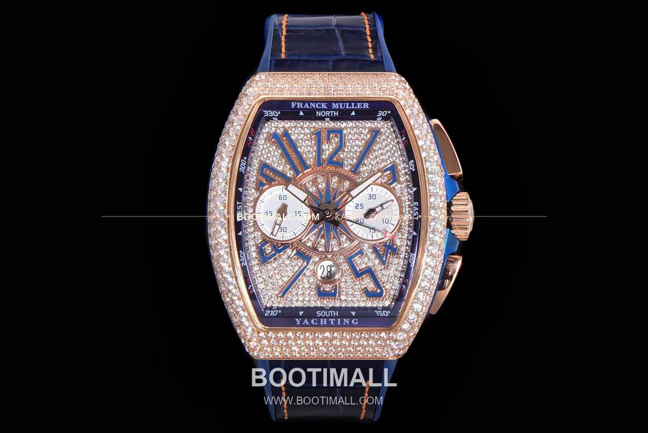 프랭크뮬러 뱅가드 요팅 V45 블루 다이얼 크로노그래프 오토매틱 Franck Muller Vanguard Yachting V45 Blue Dial Chronograph Automatic 44x54mm 1