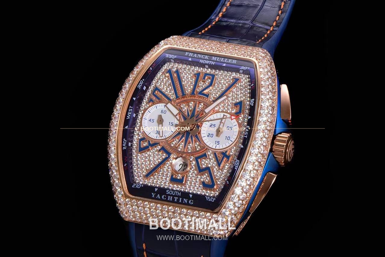 프랭크뮬러 뱅가드 요팅 V45 블루 다이얼 크로노그래프 오토매틱 Franck Muller Vanguard Yachting V45 Blue Dial Chronograph Automatic 44x54mm 3