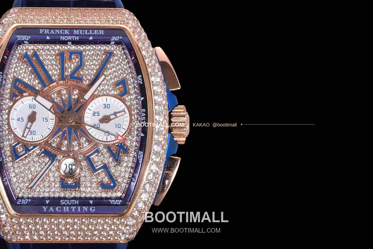 프랭크뮬러 뱅가드 요팅 V45 블루 다이얼 크로노그래프 오토매틱 Franck Muller Vanguard Yachting V45 Blue Dial Chronograph Automatic 44x54mm 4